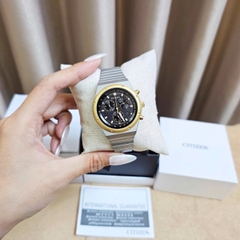 Đồng Hồ Nam Citizen Quartz Eco-Drive Chronograph Tachymeter AT2544-64E