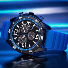 Đồng Hồ Nam Citizen Quartz Eco-Drive Chronograph Brycen Blue AT2586-05E