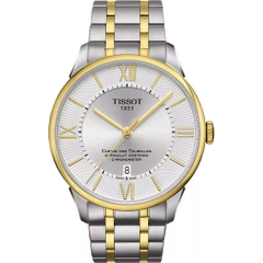 Đồng Hồ Nam Tissot Automatic Chemin Des Tourelles Cosc Demi Gold T099.408.22.038.00 (T0994082203800)