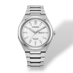 Đồng Hồ Nam Citizen Quartz Eco-Drive Super Titanium Silver AW0130-85A