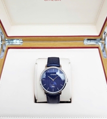 Đồng Hồ Nam Citizen Quartz BE9170-05L Dây Da Xanh Dương