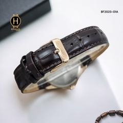 Đồng Hồ Nam Citizen BF2023-01A Quartz Dây Da Vỏ Rose Mặt Trắng Caro