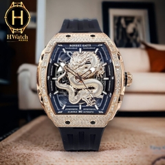 Đồng Hồ Nam Bonest Gatti Automatic Ghost Dragon Star Gold BG5605-A2  ( BG5605 ) Full Diamond