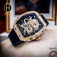 Đồng Hồ Nam Bonest Gatti Automatic Ghost Dragon Star Gold BG5605-A2  ( BG5605 ) Full Diamond