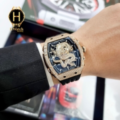 Đồng Hồ Nam Bonest Gatti Automatic Ghost Dragon Star Gold BG5605-A2  ( BG5605 ) Full Diamond