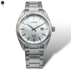 Đồng Hồ Nam Citizen Quartz BI5110-54A Dây Thép Mặt Trắng