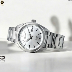 Đồng Hồ Nam Citizen Quartz BI5110-54A Dây Thép Mặt Trắng