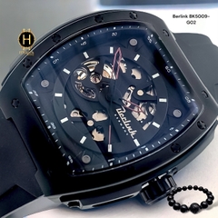 Đồng Hồ Nam Berlink Automatic BK5009-G02 Dây Casu Vỏ Đen Limited Edition