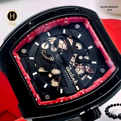 Đồng Hồ Nam Berlink Automatic BK5009-G03 Dây Casu Vỏ Đỏ Limited Edition