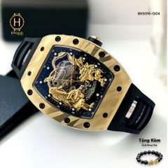 Đồng Hồ Nam Berlink Automatic BK5015-G04 Dây Casu Vỏ Vàng