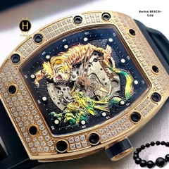 Đồng Hồ Nam Berlink Automatic BK5015-G06 Dây Casu Vỏ Vàng Hồng Đính Đá Limited Edition