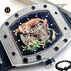Đồng Hồ Nam Berlink Automatic BK5015-G08 Dây Casu Vỏ Trắng Đá Limited Edition