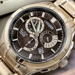 Đồng Hồ Nam Citizen Eco-Drive Perpetual GMT Brown Dial BL8163-50X