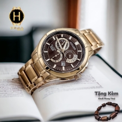 Đồng Hồ Nam Citizen Eco-Drive Perpetual GMT Brown Dial BL8163-50X