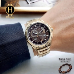 Đồng Hồ Nam Citizen Eco-Drive Perpetual GMT Brown Dial BL8163-50X