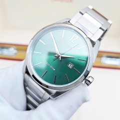 Đồng Hồ Nam Citizen Quartz Eco-Drive BM7410-51X Thép Mặt Xanh Lá