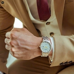 Đồng Hồ Nam Citizen Quartz Eco-Drive Demi Gold White Dial BM7466-81H