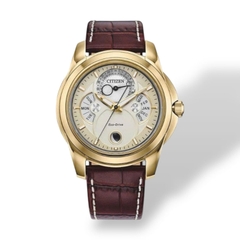 Đồng Hồ Nam Citizen Quartz Eco-Drive Calendrier Moon Phase Gold BU0082-06P