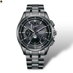 Đồng Hồ Nam Citizen Quartz Eco-drive Attesa Titanium Radio Controlled Perpetual Calendar Moon Phase BY1006-62E
