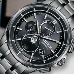 Đồng Hồ Nam Citizen Quartz Eco-drive Attesa Titanium Radio Controlled Perpetual Calendar Moon Phase BY1006-62E