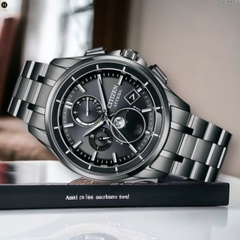 Đồng Hồ Nam Citizen Quartz Eco-drive Attesa Titanium Radio Controlled Perpetual Calendar Moon Phase BY1006-62E