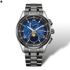 Đồng Hồ Nam Citizen Quartz Eco-drive Atessa Limited Pair YOZORA Titanium Radio Controlled Perpetual Calendar Moon Phase BY1007-60L