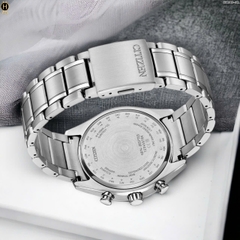 Đồng Hồ Nam Citizen Quartz Eco-drive Super Titanium Tsuki-Yomi Radio Controlled Perpetual Calendar Moon Phase Blue BY1010-81L