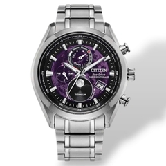 Đồng Hồ Nam Citizen Quartz Eco-drive Super Titanium Tsuki-Yomi Radio Controlled Perpetual Calendar Moon Phase Green BY1010-81Z