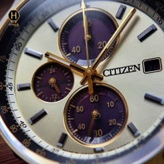 Đồng Hồ Nam Citizen Quartz AN3604-58A Dây Sắt Vỏ Trắng Mặt Vàng