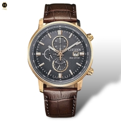 Đồng Hồ Nam Citizen Quartz Eco-Drive Chronograph Rose Strap CA0843-11H