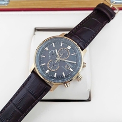 Đồng Hồ Nam Citizen Quartz Eco-Drive Chronograph Rose Strap CA0843-11H