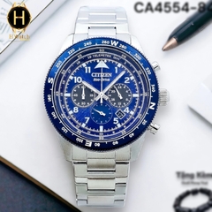 Đồng Hồ Nam Citizen Quartz Eco-Drive Tachymeter Blue CA4554-84L
