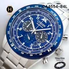 Đồng Hồ Nam Citizen Quartz Eco-Drive Tachymeter Blue CA4554-84L