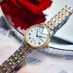 Đồng Hồ Nữ Citizen Automatic PD7136-80A Dây Thép Vỏ Trắng Mặt Trắng Sapphire