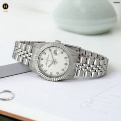 Đồng Hồ Nữ Mathey Tissot Quartz D810AI Dây Thép Mặt Trắng