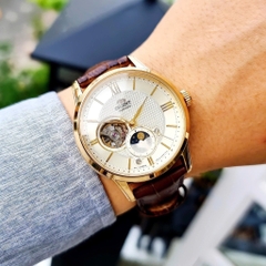 Đồng Hồ Nam Orient Automatic Sun & Moon 4 Gold RA-AS0010S10B ( RA-AS0010S30B ) ( RA-AS0010S )