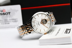 Đồng Hồ Nam Tissot Automatic Tradition Powermatic 80 Demi Rose Open Heart T063.907.22.038.01 ( T0639072203801 )