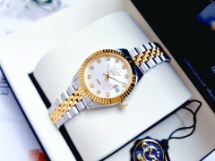 Đồng Hồ Nữ Gv2 By Gevril Quartz Naples Diamond Demi GOLD 12404 Limited