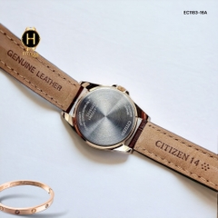 Đồng Hồ Nữ Citizen Quartz Eco-Drive EC1183-16A Radio Controlled Mặt Trắng Sapphire