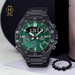 Đồng Hồ Nam Casio Edifice Quartz ECB-10DC-3ADF Dây Thép Mặt Xanh Lá