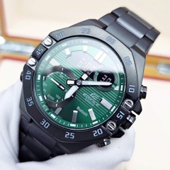 Đồng Hồ Nam Casio Edifice Quartz ECB-10DC-3ADF Dây Thép Mặt Xanh Lá