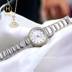 Đồng Hồ Nữ Citizen Quartz Eco-Drive Silhouette Crystal EM0844-58D