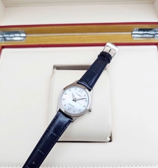Đồng Hồ Nữ Citizen Quartz Eco-Drive EM1011-07D Dây Da Xanh Mặt Trắng