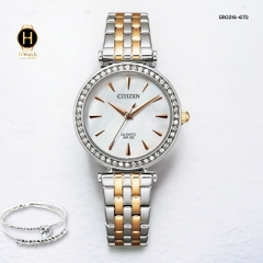 Đồng Hồ Nữ Citizen Quartz ER0216-67D Dây Thép Vỏ Trắng Mặt Trắng