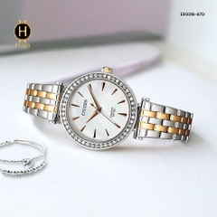 Đồng Hồ Nữ Citizen Quartz ER0216-67D Dây Thép Vỏ Trắng Mặt Trắng