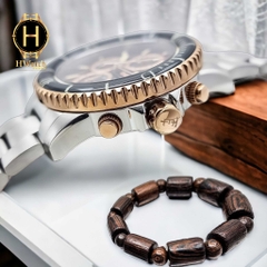 Đồng Hồ Nam Thomas Earnshaw Quartz ES-8248-55 Dây Sắt Vỏ Trắng Mặt Nâu