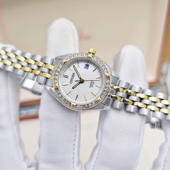 Đồng Hồ Nữ Citizen Quartz EU6064-54D Dây Thép Vỏ Trắng Mặt Khảm Trai 