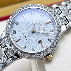 Đồng Hồ Nữ Citizen Quartz Eco-Drive Silhouette Crystal EW2340-58A