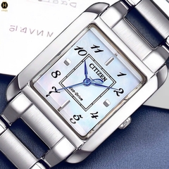 Đồng Hồ Nữ Citizen Quartz Eco-Drive L Bianca Silver Tone Watch 21.5mm EW5600-87D