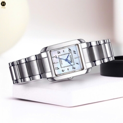 Đồng Hồ Nữ Citizen Quartz Eco-Drive L Bianca Silver Tone Watch 21.5mm EW5600-87D